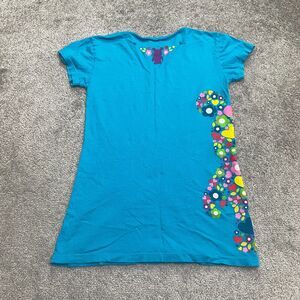 Disney Mickey Mouse Vinylmation Graphic T-Shirt Juniors Small Blue Crew Neck Tee